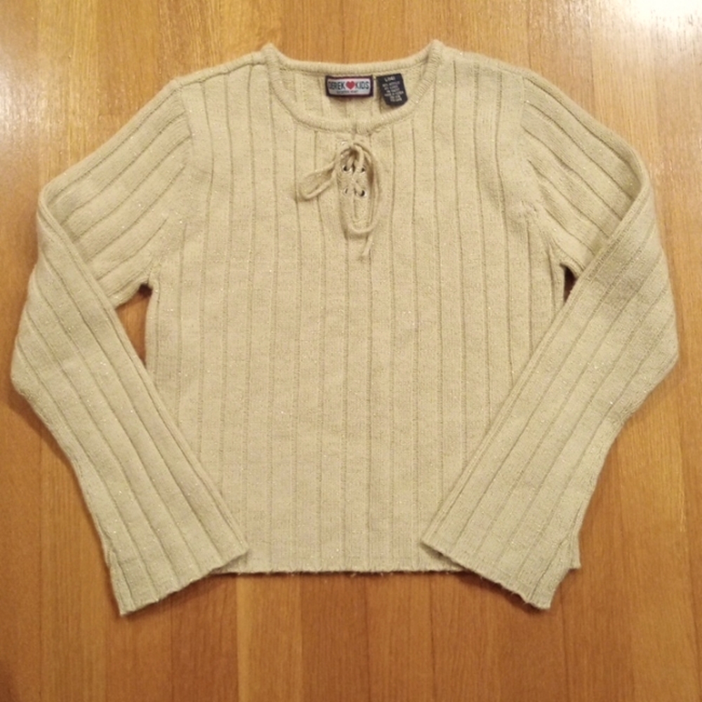 Shiny Shimmer girls Sweater Large 14